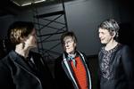 Fremtid. Kunsthal Charlottenborg får nu en fast, årlig bevilling til sine udstillinger fra Kulturministeriet. Her ses kunsthallens øverste leder Sanne Kofod (tv.), kulturminister Marianne Jelved og konstitueret direktør for Charlottenborg Henriette Bretton-Meyer (th.). 