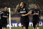 sagsøgt. Pablo Osvaldo (midt) fejrer en scoring for Inter i en kamp mod Roma i november 2014. 