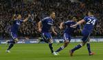 1-0. Sent i første halvleg scorede John Terry målet, der sendte Chelsea på sejrskurs. 