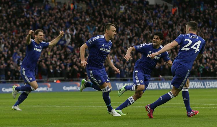 1-0. Sent i første halvleg scorede John Terry målet, der sendte Chelsea på sejrskurs. 