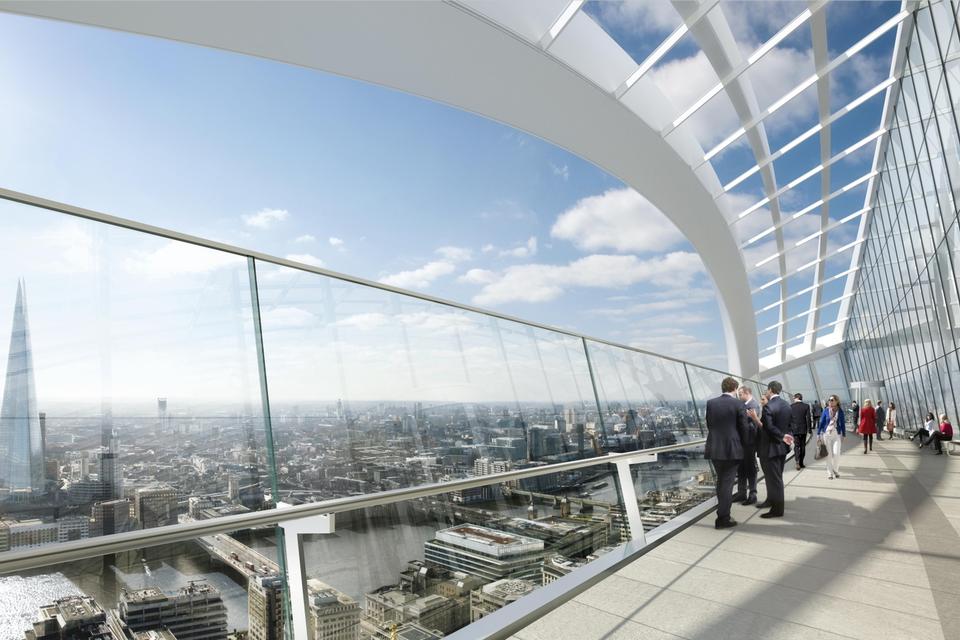 Byblik. På en klar dag er der udsigt over det meste af London. 