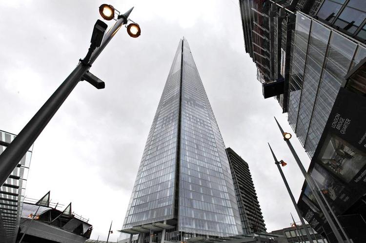 Højhus. The Shard er med sine 309,6 meter Vesteuropas højeste. Arkivfoto: Lefteris Pitarakis/AP 