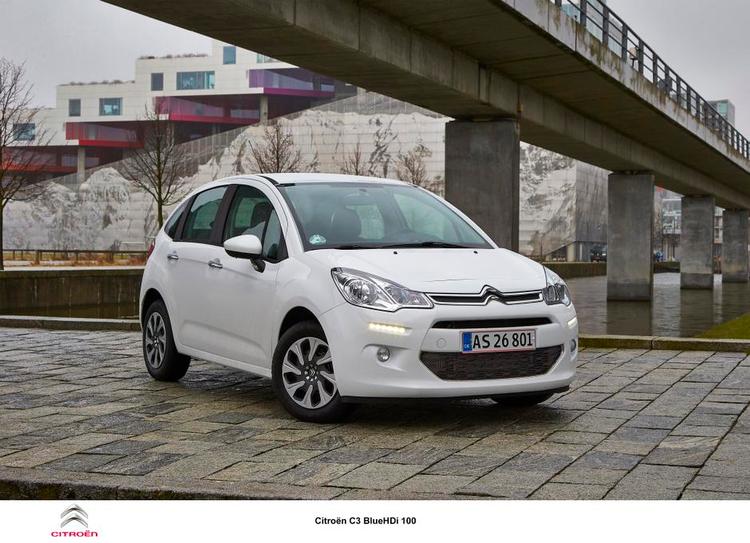 rekord. Citroën C3 med ny dieselmotor har et forbrugstal på 33,3 km/l. Foto: Ib Trebbien/Citroën 