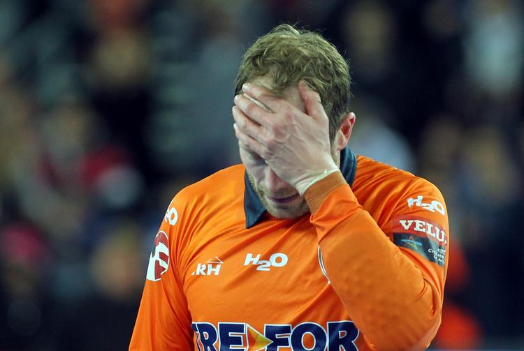 Øv. Kasper Hvidt fra Kolding København ærgrede sig over kampens resultat. 