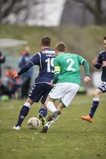 Matchvinder. Kim Aabech (tv) nettede for 11. Gang i denne sæson for AGF. 