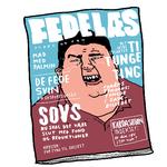 Mandemagasin. Mænd gider ikke at læse noget, der kan få dem til at føle sig mindre, end de er. Derfor bør der være plads i magasinmarkedet til et blad, der hylder den kraftige herre og hans interesser. Tegning: Philip Ytournel 