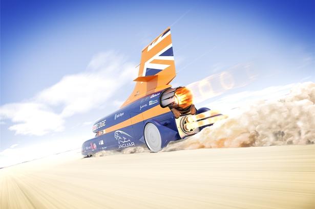 Unindret. 12 kilometer ørken udgør den bane, Bloodhound skal køre på under rekordforsøget. Foto: Bloodhound 