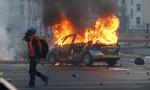 Uro. 350 demonstranter er anholdt, og 88 politibetjente er såret i optøjer i Frankfurt i forbindelse med åbningen af ECB's nye hovedsæde. 