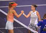 TAK, MARIA. Flavia Pennetta var stolt efter sejren i 4. runde ved Indian Wells over finaleseedede Maria Sharapova 