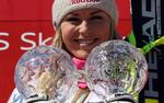 Bedst. Vonn har nu 19 af de store krystalkugler: 4 for de sæson gennemgående samlede sejre og 15 for de enkelte discipliner styrtløb, Super-G og kombineret. 