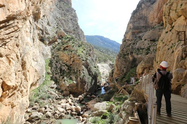Forbedret. Nu er det mere sikkert at vandre på Caminito del Rey. Foto: feriebolig-spanien.dk 