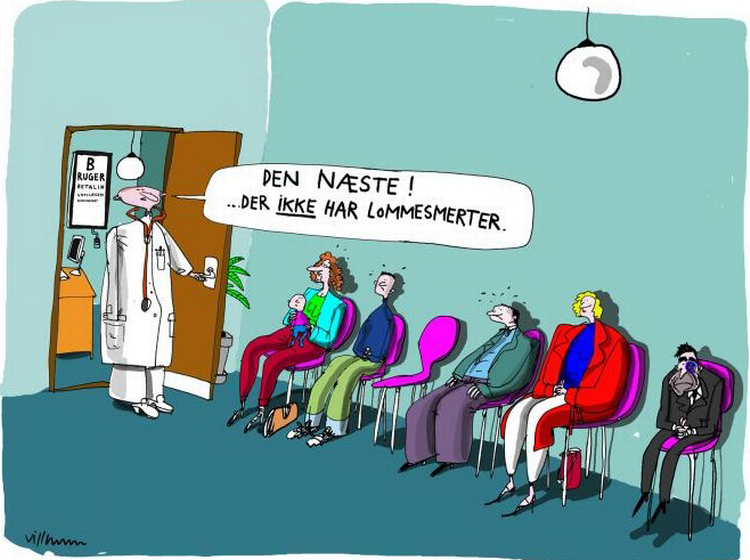 Brugerbetaling. Tegning: Jørn Villumsen. 