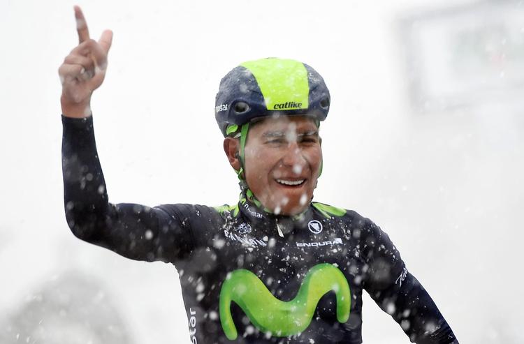 Udfordrende. Nairo Quintana leverede for et par uger siden en pragtpræstation, da han i snestorm sejrede på en etape i Tirreno-Adriatico. 