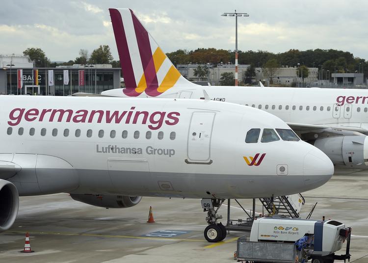 ANNULLERET. Syv afgange med hhv. Germanwings og Lufthansa er i dag aflyst. 