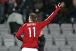HATTRICK. For første gang scorede Nicklas Bendtner tre mål i en landskamp, da Danmark vandt 3-2 over USA. 