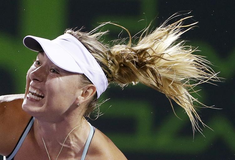 hårrejsende. Maria Sharapova kan ikke rigtig få tingene til at fungere. I Miami tabte hun til sin upåagtede landsmand Daria Gavrilova. 