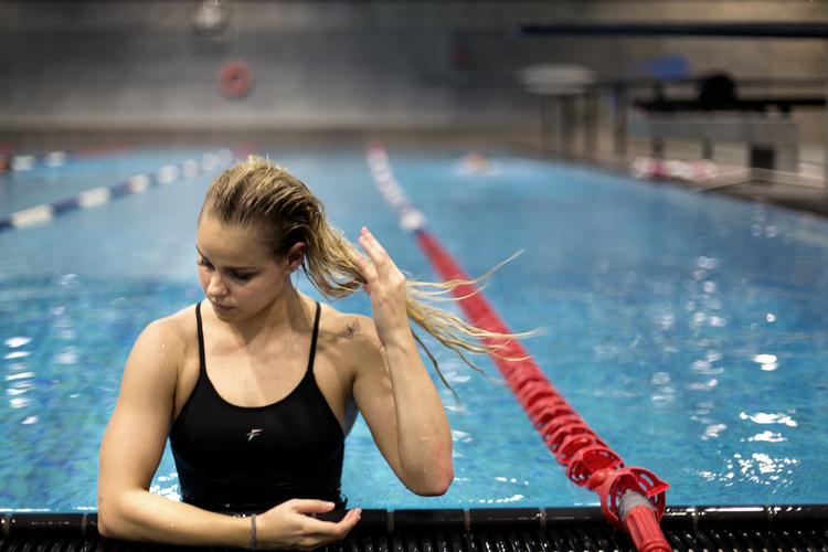 VM-KLAR. Med Pernille Blume under kravtiden i 50 meter fri tæller det danske VM-hold til Kazan nu fem svømmere. 