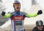 Triumf. Peter Sagan har kun i glimt vist klassen efter sit skifte til Tinkoff-Saxo,  men måske bliver det i dag, at han for alvor slår til. 