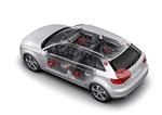lyd. B&amp;O har leveret lækkert lydanlæg til flere biler, blandt andet Audi. Her ses et 'røngtenbillede' af en AudiA3 med lydanlæg fra Struer-virksomheden. 