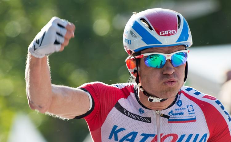 vinder. Alexander Kristoff var hurtigste mand, da der skulle spurtes om sejren på 1. etape af løbet Tre dage ved Panne. 