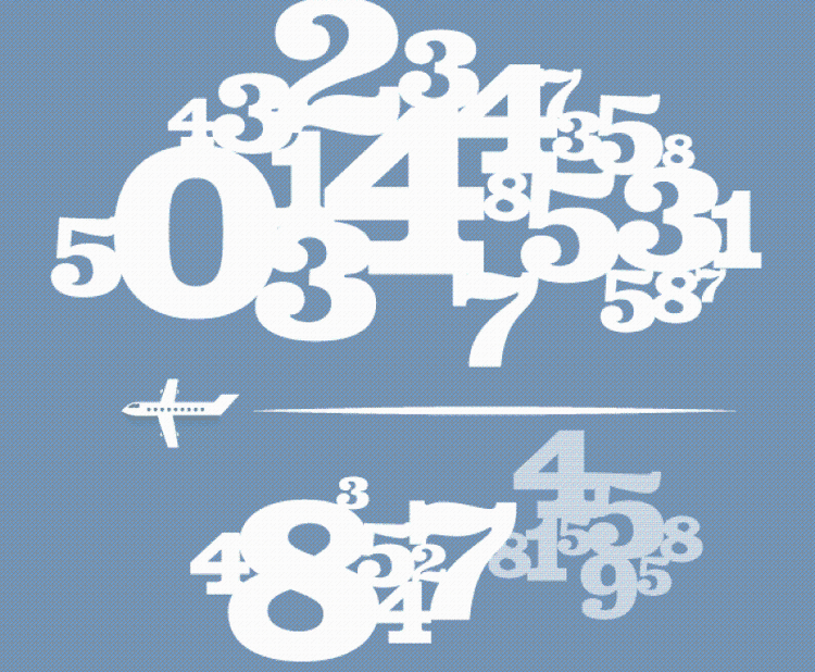 8-tallet betyder blandt mange kinesere held, mens mange flyselskaber holder sig fra at give dere fly numrene 13 og 666. Illustration: Jens Mørch 
