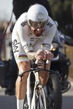 Vinder. Wiggins hentede en sidste triumf i sin paradedisciplin enkeltstart. 