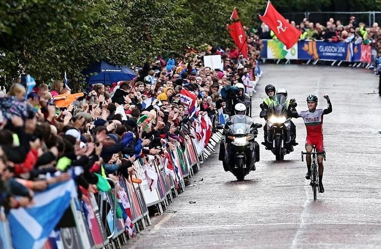 FØRST. Geraint Thomas, der herfejrer sin sejr i CommonwealthGames sidste år, kan meget velindtage podiet igen i dag i FlandernRundt. 