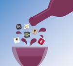 dråber. Apps som Vivino, Drync og Hello Vino har gjort det nemmere at huske de gode vine. Illustration: Christina Sonet 