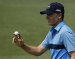 FØRENDE. Med 64 slag var 21-årige Jordan Spieth ét slag fra at tangere alle tiders bedste runde i en majorturnering. 