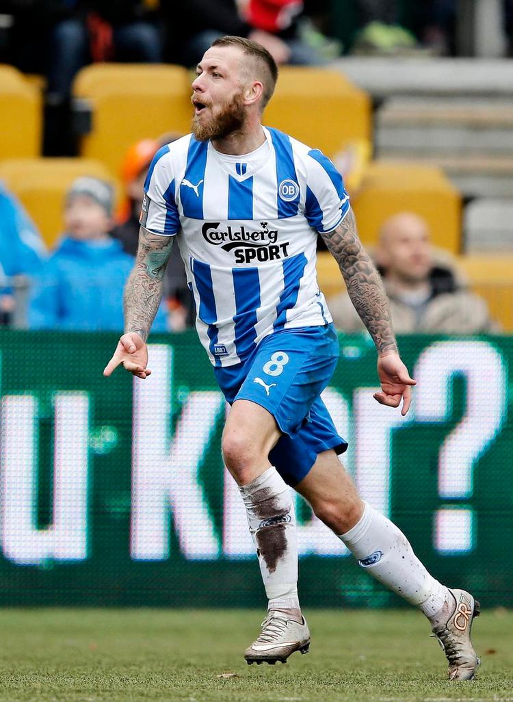 HOVEDPERSON. Martin Spelmann føler sig overbevist om, at han i går sikrede OB mod nedrykning. 