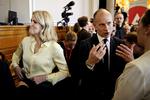 Statsminister Helle Thorning-Schmidt og hendes mand Stephen Kinnock. 