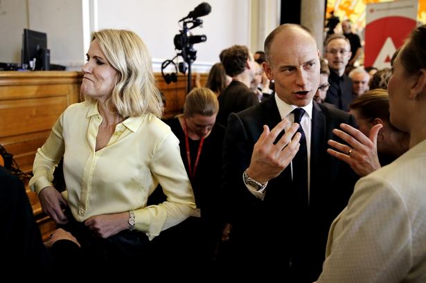 Statsminister Helle Thorning-Schmidt og hendes mand Stephen Kinnock. 