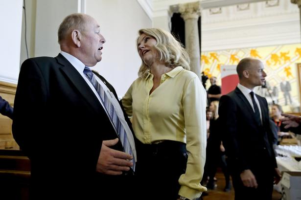 LO-formand Harald Børsting kom forbi for at sige tillykke. 