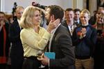 Økonomi- og indenrigsminister Morten Østergaard og jubilaren i højt humør 