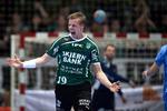 sådan. Bjarke Christensen fra Skjern forstår at juble, og vel egentlig forståeligt efter sejren over DM-favoritterne. 