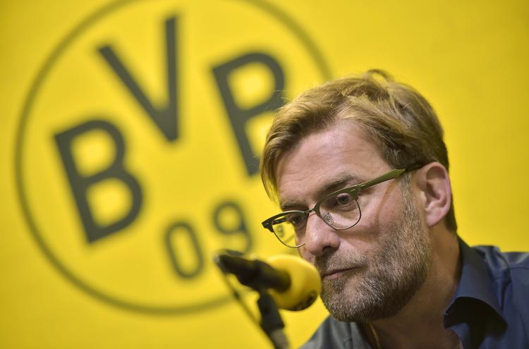 AFSKED. Jürgen Klopp på onsdagens  pressemøde, hvor det blev klart, at han forlader storklubben til sommer. 