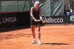 VINDER. Caroline Wozniacki har som ventet været med til at bringe Danmark frem til en oprykningskamp ved Fed Cup-stævnet i Montenegro. 