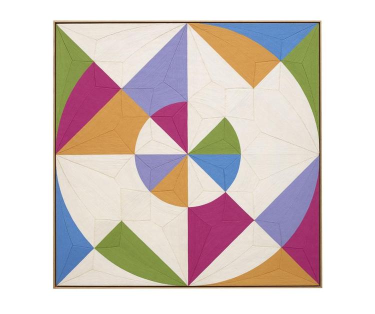 Huichol-metoden. Eduardo Terraza er også museograf og kender af de mexicanske huichol-folk. Deres teknik, at dække en træplade med bivoks og oven på den lægge et mønster af garn, benytter han i flere malerier. 