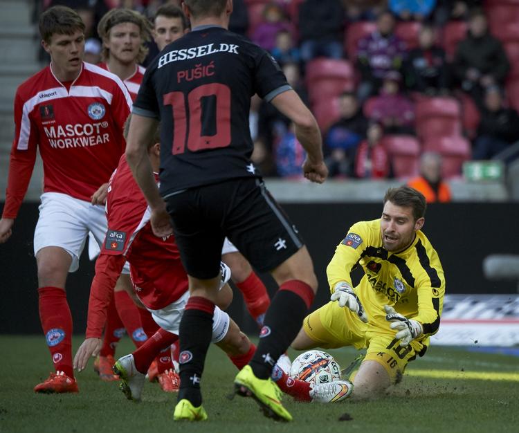 Superliga. Opgør mellem FC Midtjylland og Silkeborg. 
