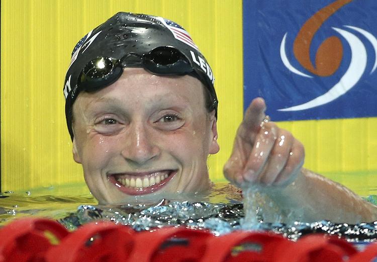 URØRLIG. På kvindernes lange distancer er den 18-årige amerikaner Katie Ledecky suveræn og indehaver af alle tre verdensrekorder. 
