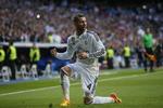 Jubel. Sergio Ramos jubler efter at have scoret et mål for Real Madrid. 