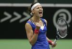 Succes. Lucie Safarova var i weekenden med til at spille Tjekkiet i finalen i Fed Cup mod Rusland senere på året. 