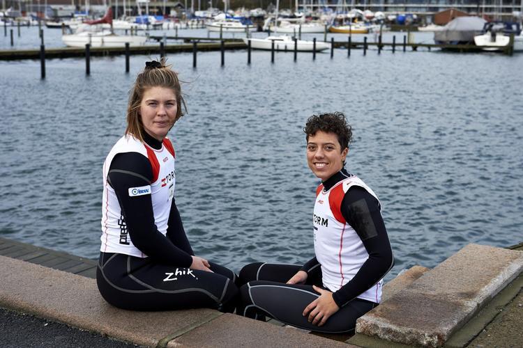 flyvende. Ida Marie Baad og Marie Thusgaard Olsen er godt sejlende for øjeblikket og fører World Cuppen i Frankrig. 