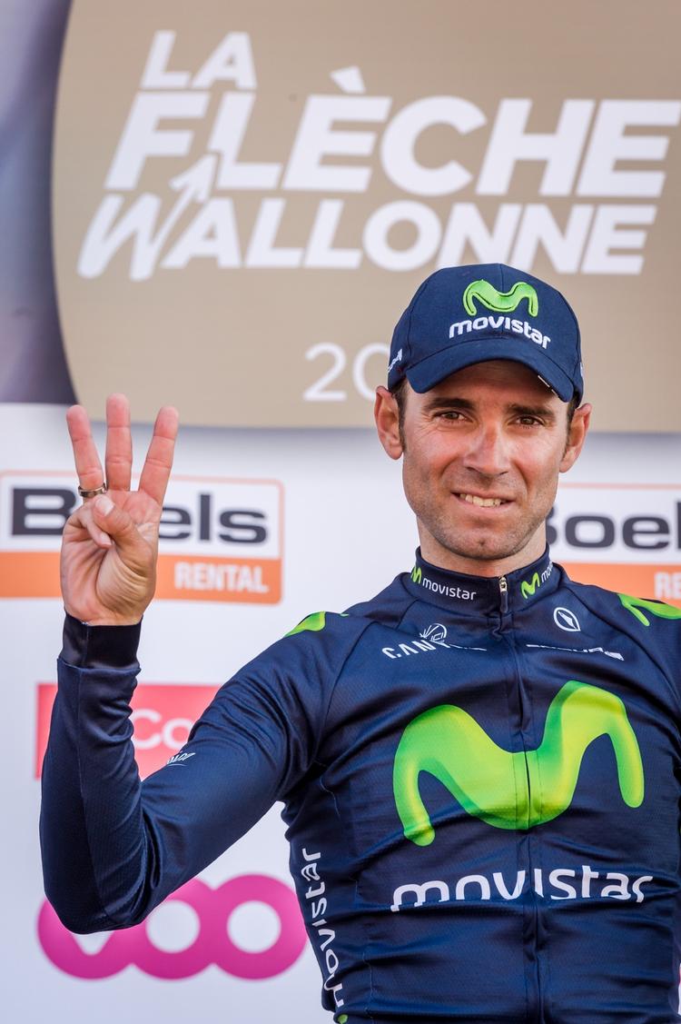 Valverde. Spanieren har vundet to gange i Liège–Bastogne–Liège i 2006 og 2008. Kommer den tredje sejr mon i dag? 