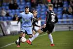 Matchvinder. Med to mål ar Mikael Ishak den afgørende figur, da Randers i dag slog FCK 3-0 på hjemmebane. Foto: Anita Graversen/Polfoto 