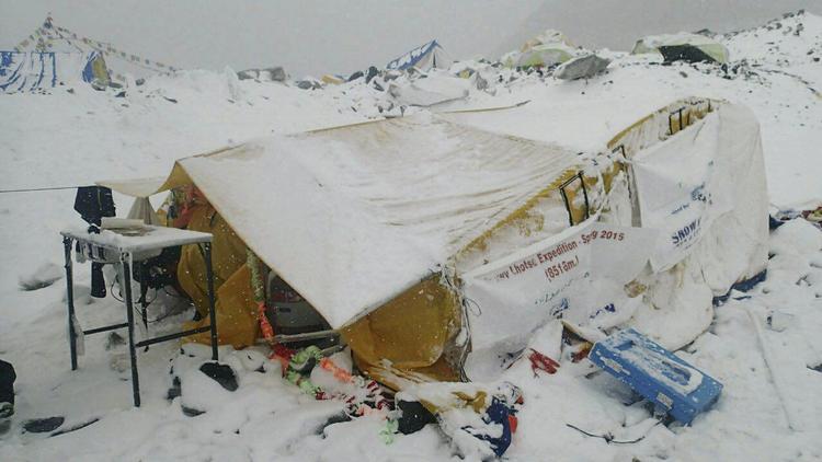 Mount Everest Base Camp er også blevet ramt af jordskælvet. 
