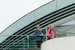 Visit. For første gang i Helle Thorning-Schmidts (th) regeringstid kan hun i dag tage imod Tysklands Angela Merkel i København. 