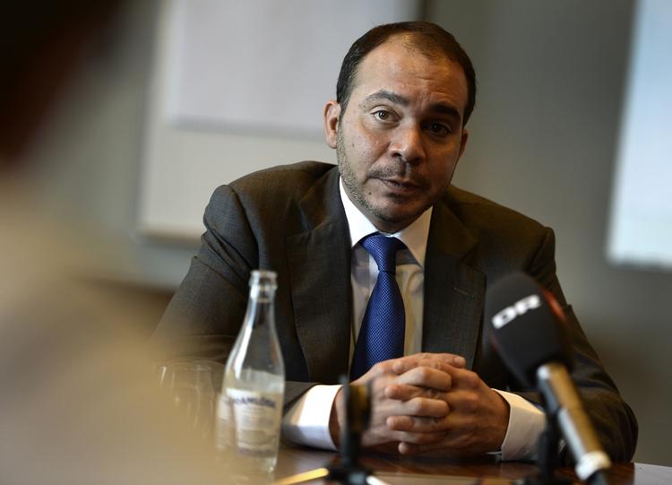 Visit. Ali Bin al-Hussein og en andne modkandidat til Blatter, Michael van Praag, var i København i går. 