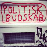 TAG. Instagrambrugeren  @m_louise79 har skudt dette skarpe politiske budskab på Nørrebro. 