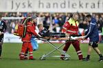 Færdig. FC Københavns angriber Andreas Cornelius er ude af billedet til sommerens EM-slutrunde på grund af sin alvorlige skade. 
